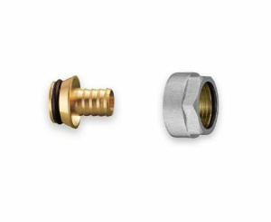 Адаптер зажимной Uni-X латунный MLC 16x2,0-3/4"ВР Евроконус '50Ф