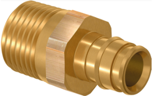 Штуцер латунный для труб PE-Xa 16-G1/2"ВР, тип 2 '60Ф