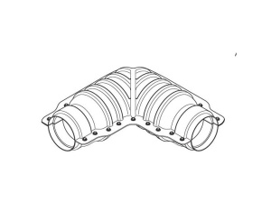 Комплект изоляции угольника для предизолированных труб 200/175/140 USYSTEMS