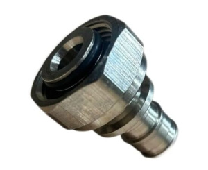 Штуцер с накидной гайкой латунный для труб PE-Xa 9,9 -G3/4"НГ Евроконус