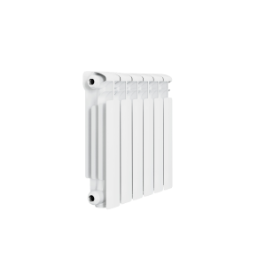 Радиатор алюм Rifar Alum Eco 500 10 секций, подкл боковое, RAL 9016 глянцевый