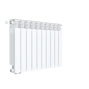 Радиатор биметалл Rifar Base Ventil 500 4 секции, подкл нижнее правое, RAL 9016 глянцевый
